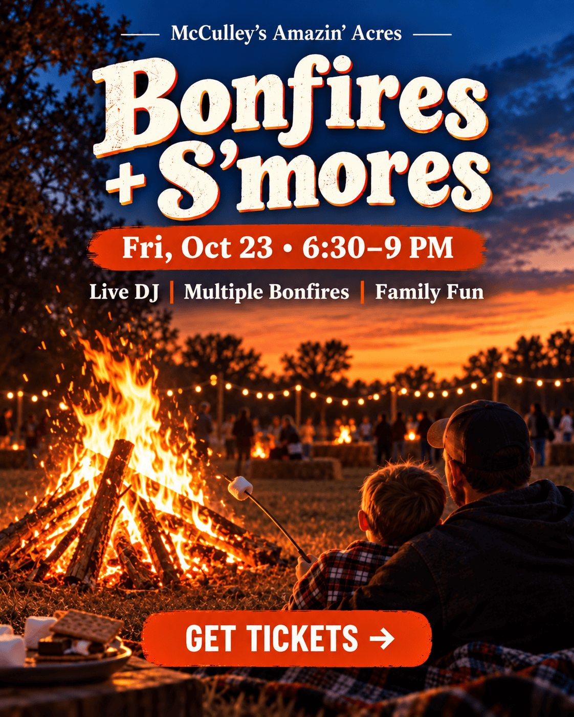 Bonfires + S’mores at Twilight